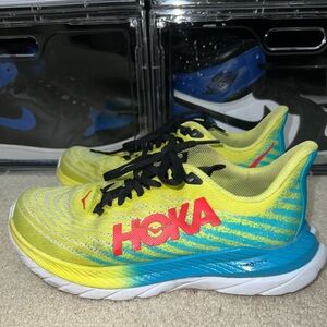 Hoka One One Womens Mach 5 1127894 EPSB Yellow Running Shoes Sneakers Size 6B